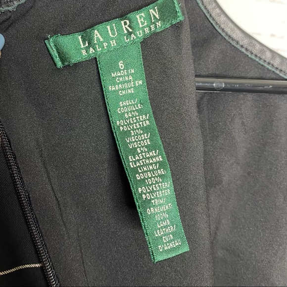 Ralph Lauren Black & White Grid Sleeveless Dress Size 6 Small - Picture 6 of 8